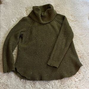 Forest Green Cowl Neck Sweater